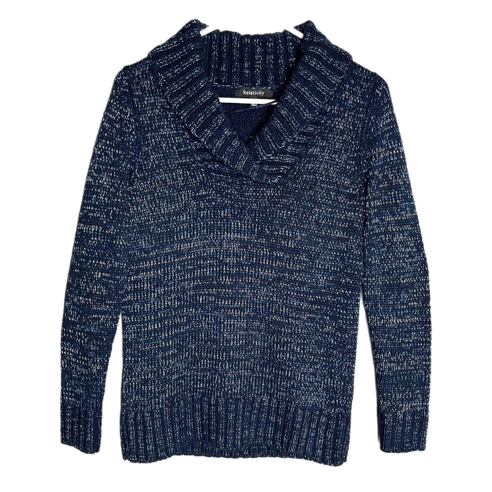 Relativity Cowl Neck Sweater Speckled Women’s Size Small